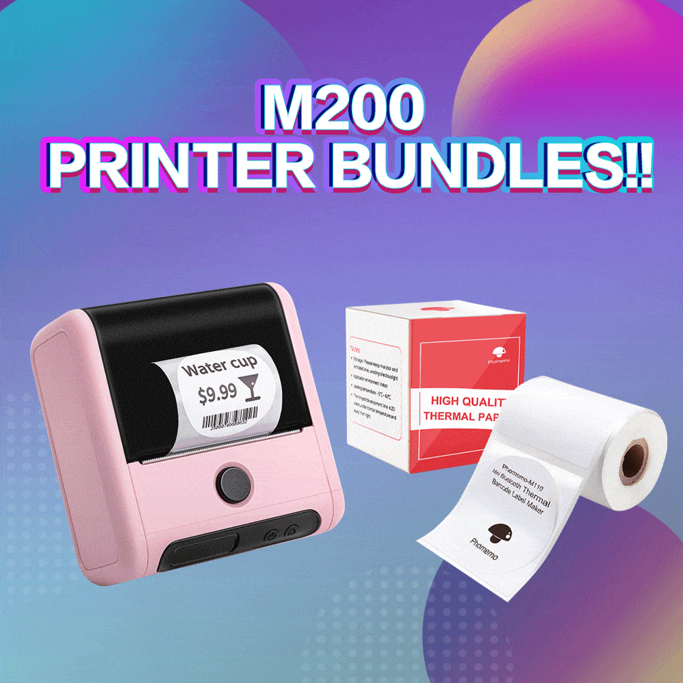 M200 Mini Portable Label Printer For Sale Phomemo