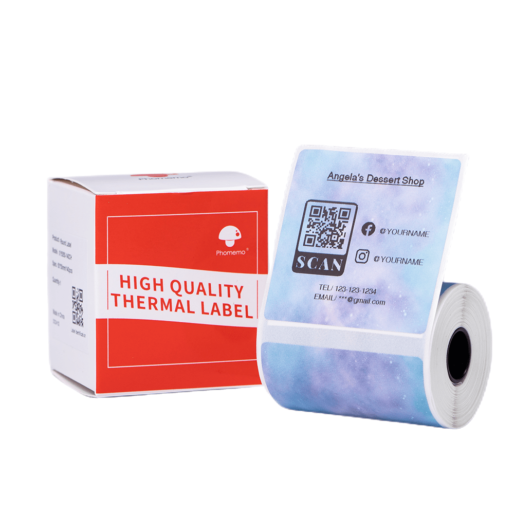 Self-adhesive Label Sticker Paper for Phomemo M110 M220 M200 Thermal  Printer NEW