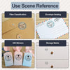 Phomemo 50×50mm Circle Transparent Flower Thermal Label for M110/M120/M150/M200/M220/M221 - 1 Roll - Phomemo