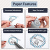 Phomemo 50×50mm Circle Transparent Flower Thermal Label for M110/M120/M150/M200/M220/M221 - 1 Roll - Phomemo