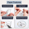 Phomemo 50×50mm Transparent Round Flower Pattern Label For M110/M120/M150/M200/M220/M221 - 1 Roll - Phomemo