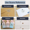 Phomemo 50×50mm Transparent Round Flower Pattern Label For M110/M120/M150/M200/M220/M221 - 1 Roll - Phomemo
