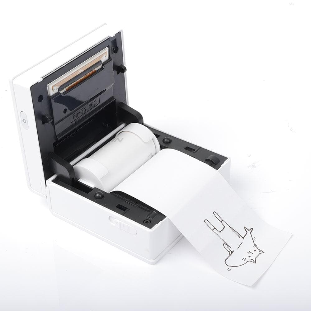 Phomemo 53mm White Non - Adhesive 10 - Year - Lasting Thermal Paper for M02/M02S/M02Pro/M03/M04S/M04AS/M832/P2S丨3 Rolls - Phomemo