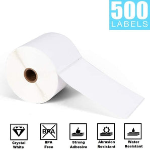 Phomemo Thermal Direct 4x6 Shipping Label (Roll of 500 Labels)